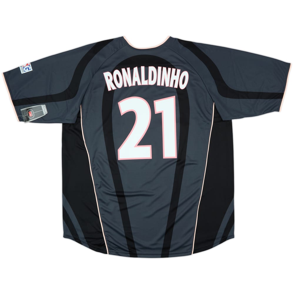 2001-02 Paris Saint-Germain Third Shirt Ronaldinho #21 (XXL)