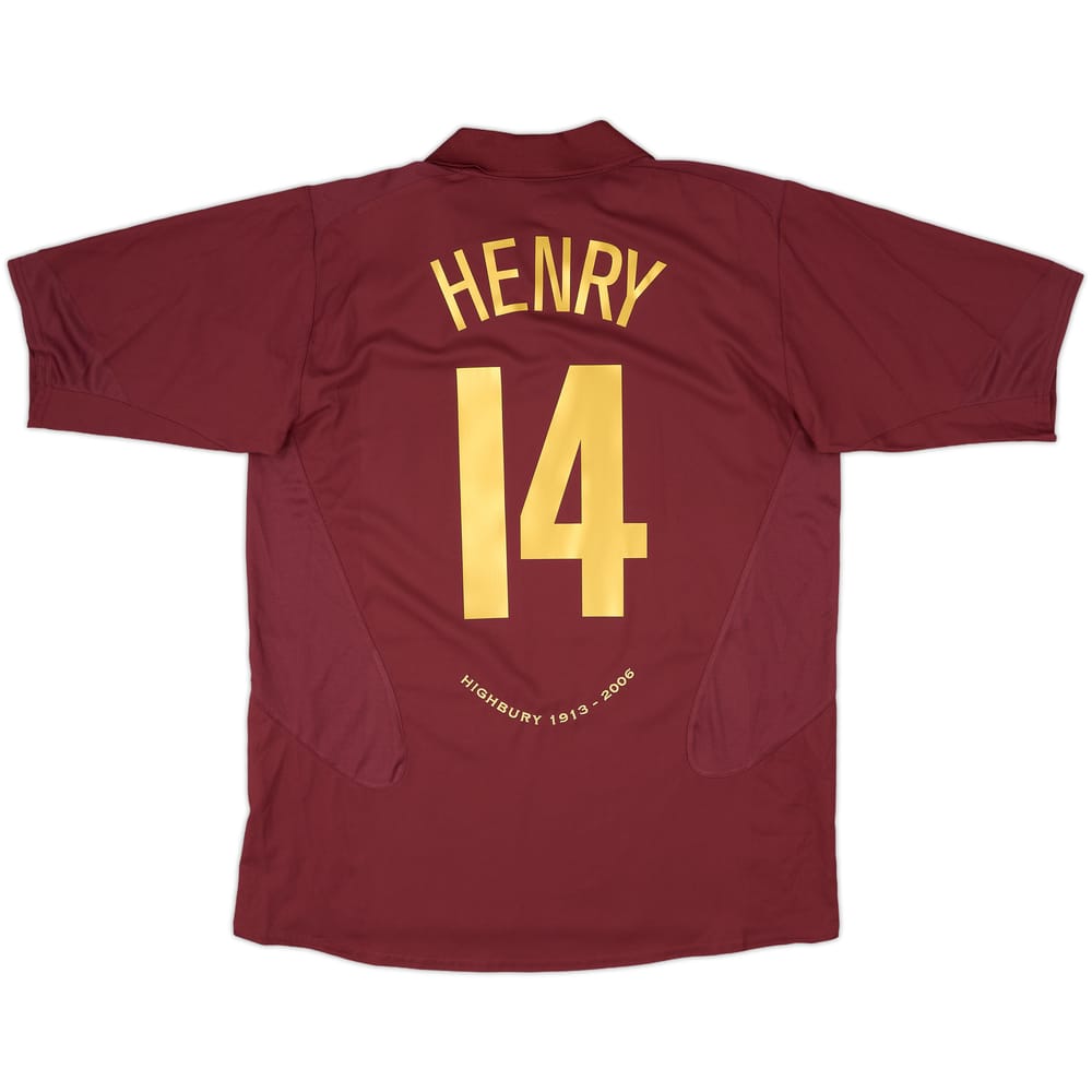 2005-06 Arsenal Home Shirt Henry #14 (XL)