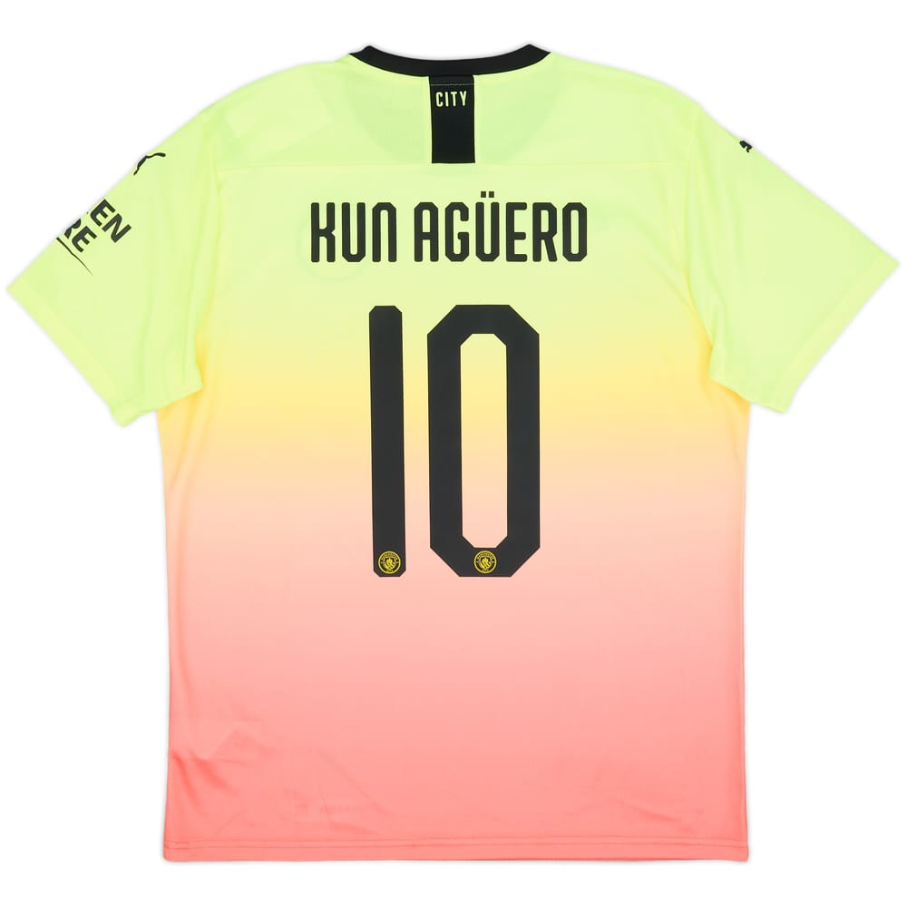 2019-20 Manchester City Third Shirt Kun Aguero #10 (L)