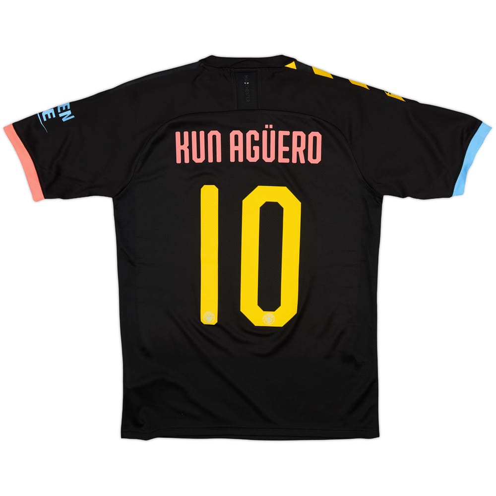 2019-20 Manchester City Away Shirt Kun Aguero #10 (S)