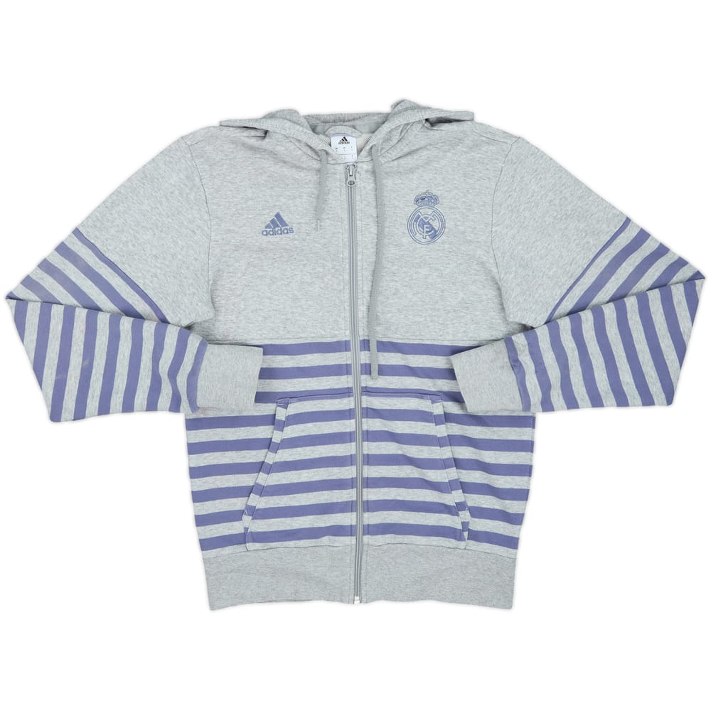 2016-17 Real Madrid adidas Zipped Hooded Sweat Top - 7/10 - (S)
