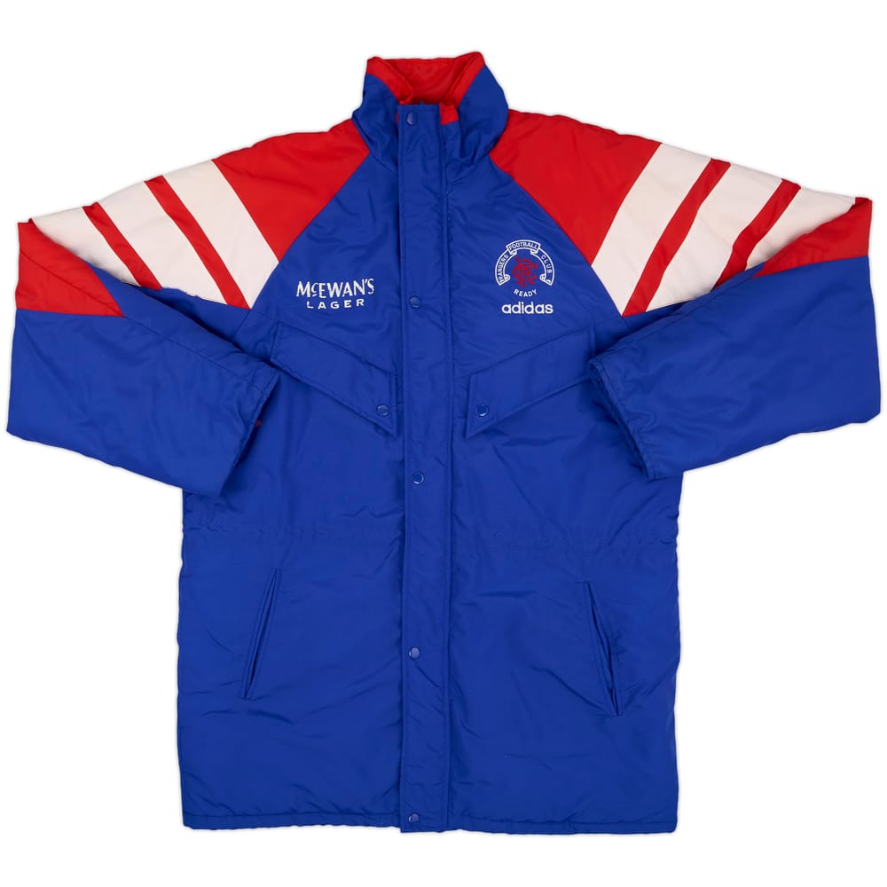 1992-94 Rangers adidas Padded Bench Coat - 8/10 - (L)