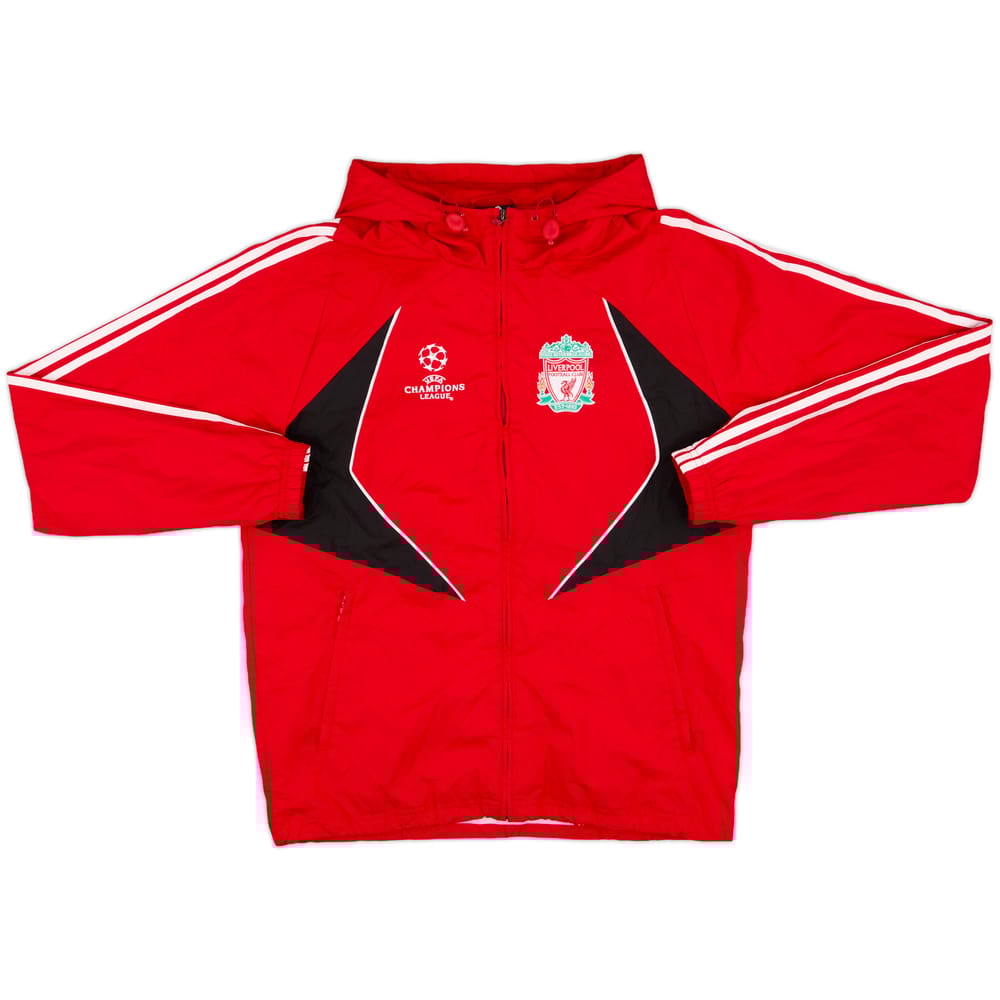 2007-08 Liverpool adidas CL Hooded Rain Jacket - 7/10 - (M)