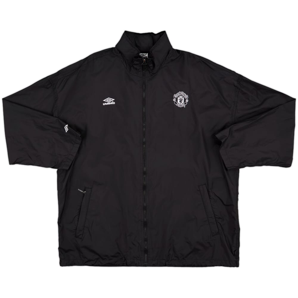 1994-95 Manchester United Umbro Hooded Rain Jacket - 7/10 - (L)