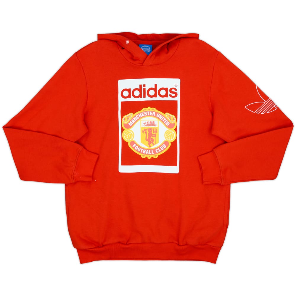 2015-16 Manchester United adidas Hooded Sweat Top - 5/10 - (M)