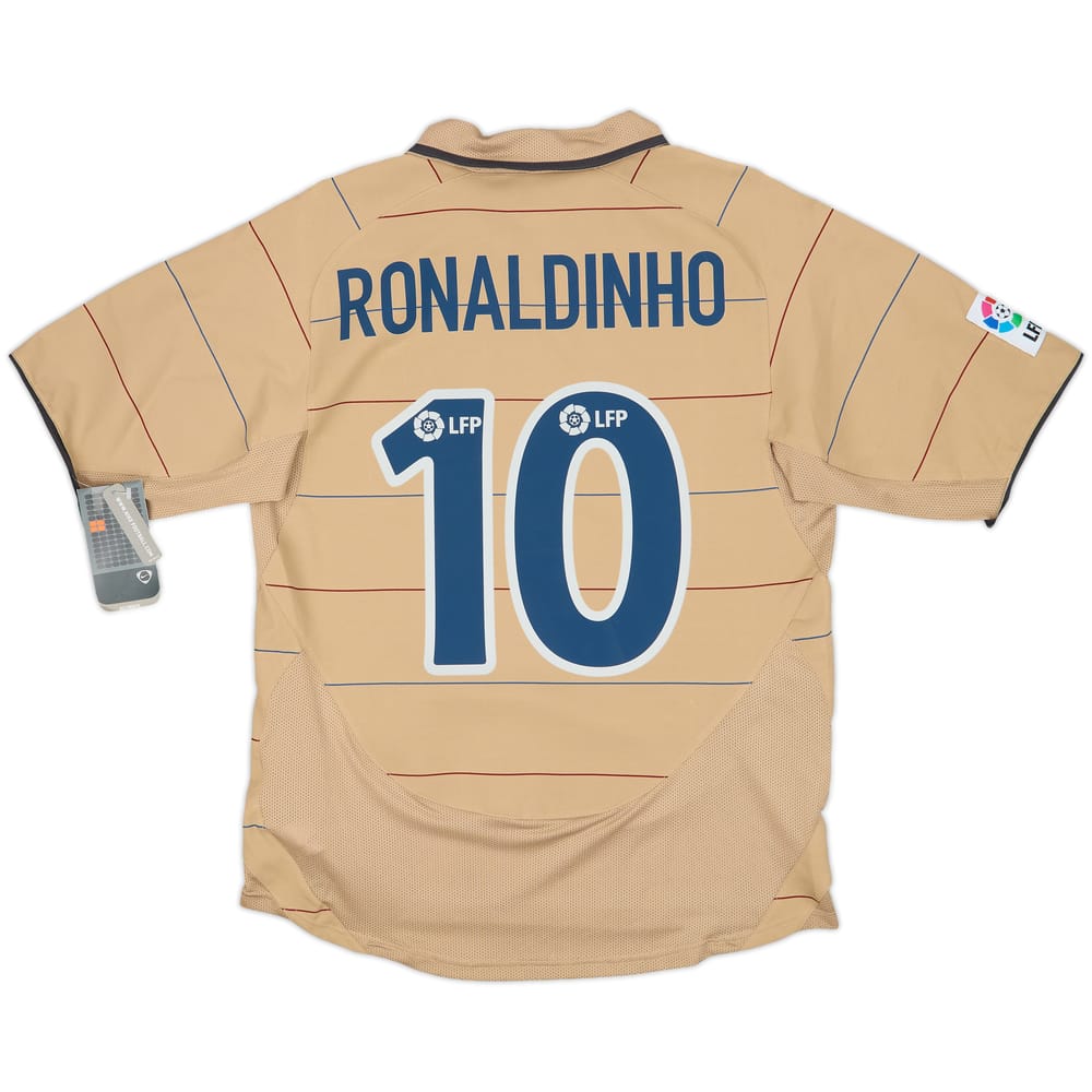 2003-05 Barcelona Away Shirt Ronaldinho #10 (S)