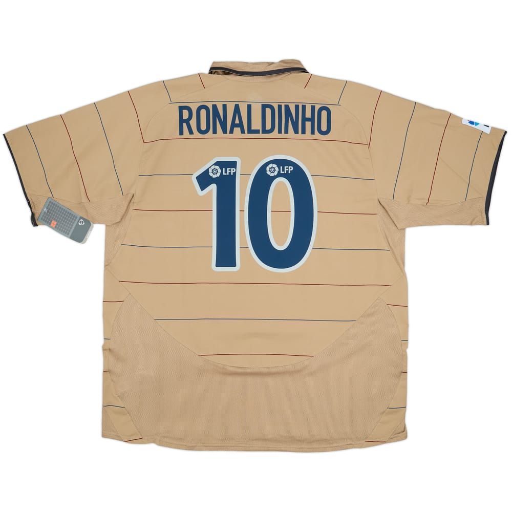 2003-05 Barcelona Away Shirt Ronaldinho #10 (XXL)