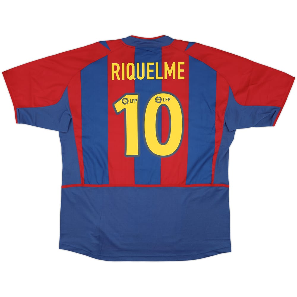 2002-03 Barcelona Home Shirt Riquelme #10 (XXL)