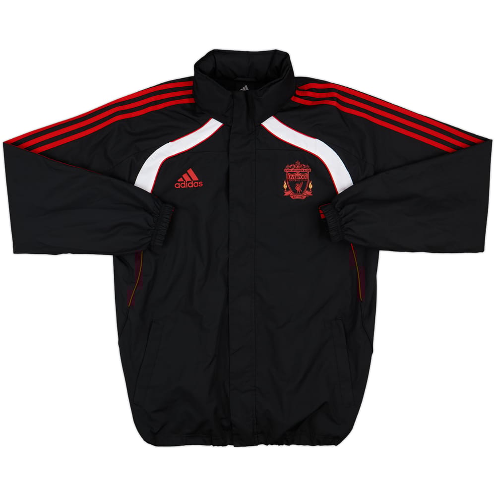 2010-11 Liverpool adidas Hooded Track Jacket - 9/10 - (L)