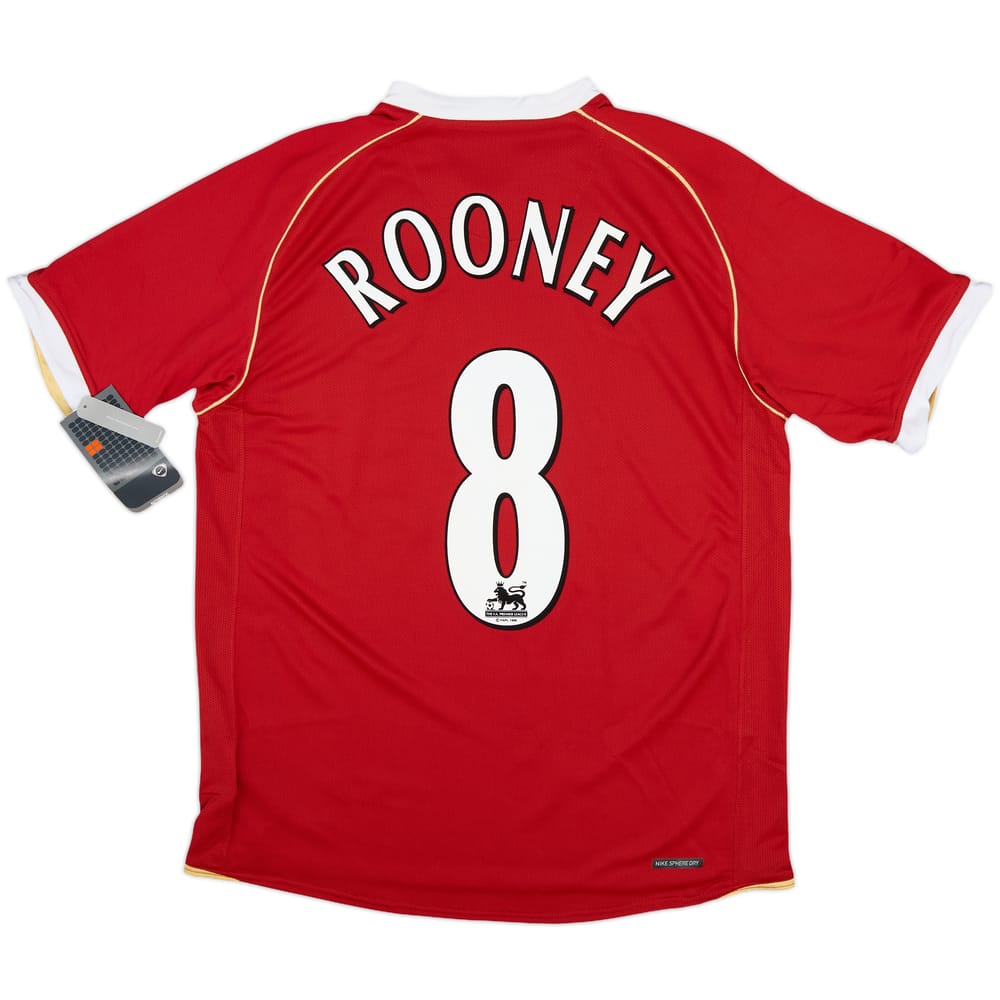 2006-07 Manchester United Home Shirt Rooney #8 (L)