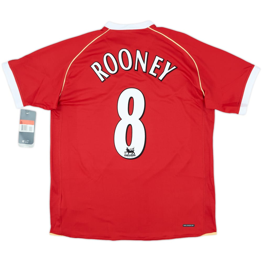 2006-07 Manchester United Home Shirt Rooney #8 (L)