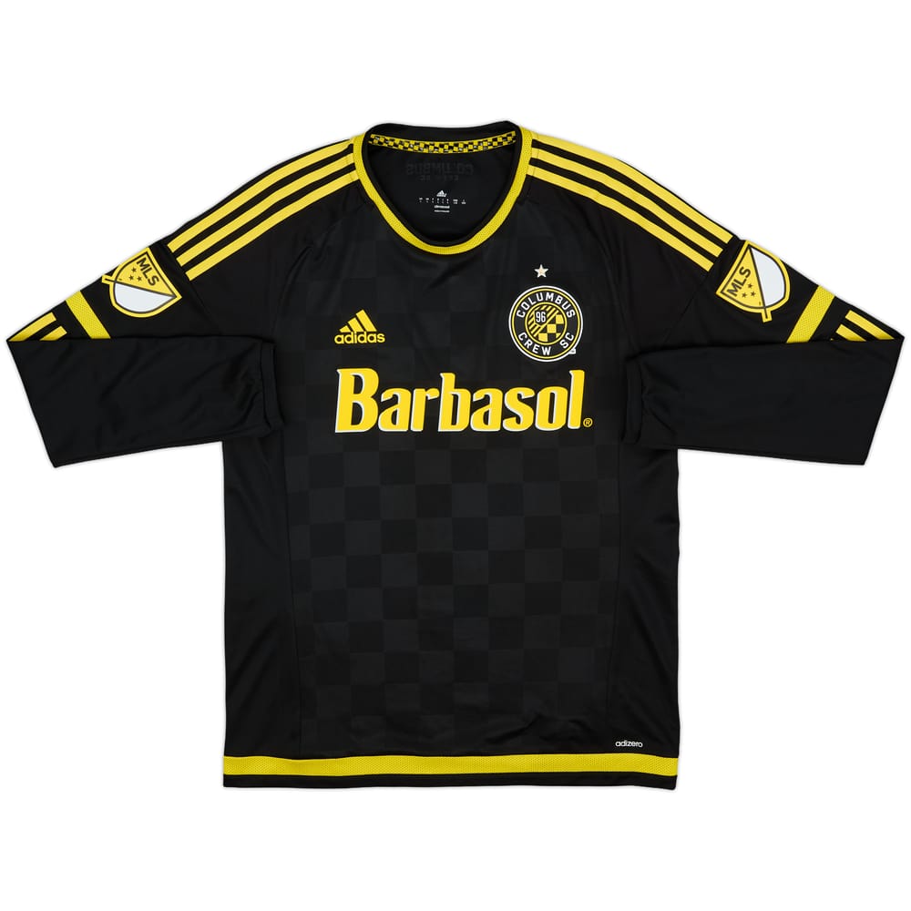 2015 Columbus Crew Authentic Away L/S Shirt - 8/10 - (L)