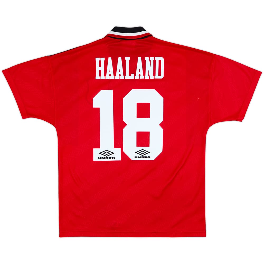 1994-96 Nottingham Forest Home Shirt Haaland #18 - 8/10 - (M)