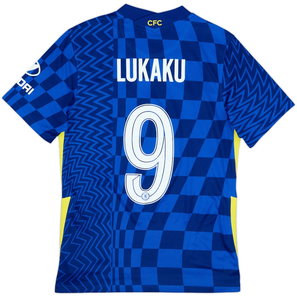 2021-22 Chelsea Home Shirt Lukaku #9 - 8/10 - (S)
