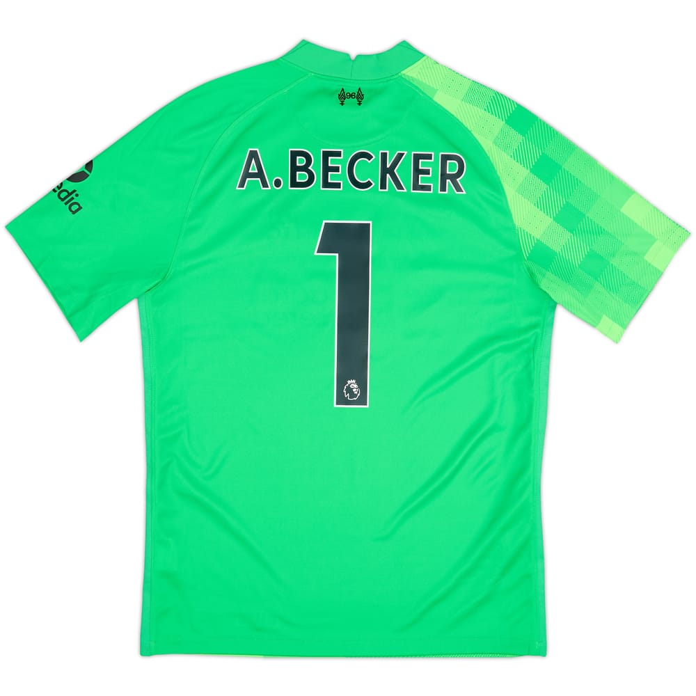 2021-22 Liverpool GK S/S Shirt A.Becker #1 - 10/10 - (M)