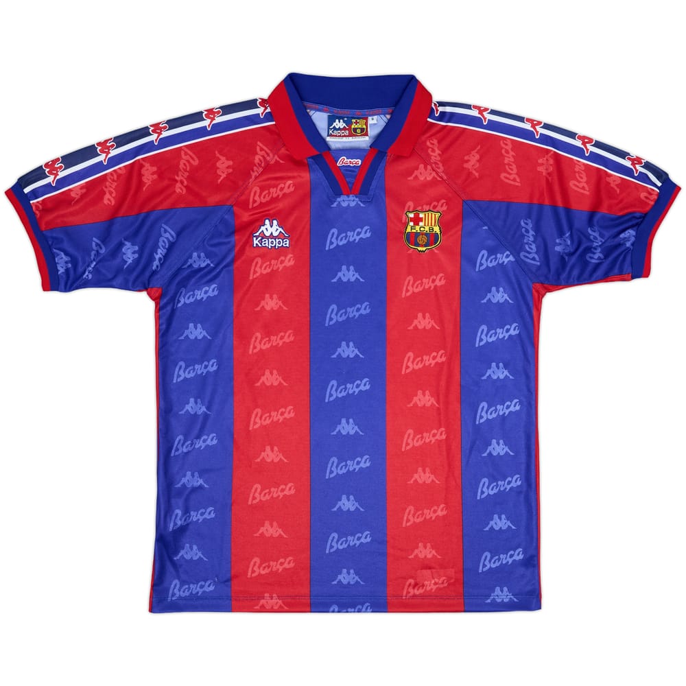 1995-97 Barcelona Home Shirt - 9/10 - (S)