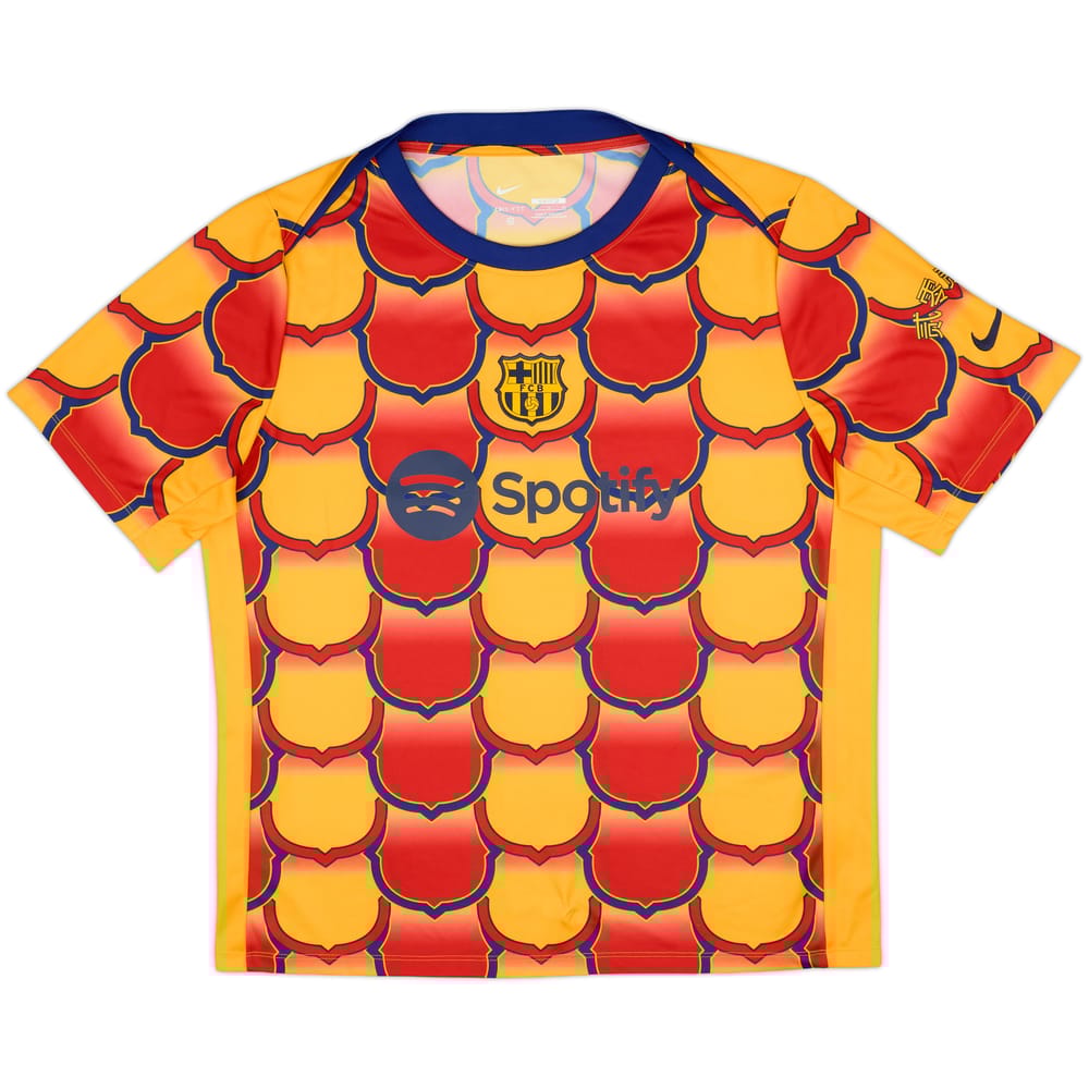 2023-24 Barcelona Nike Lunar New Year Pre-Match Training Shirt - 8/10 - (XL)