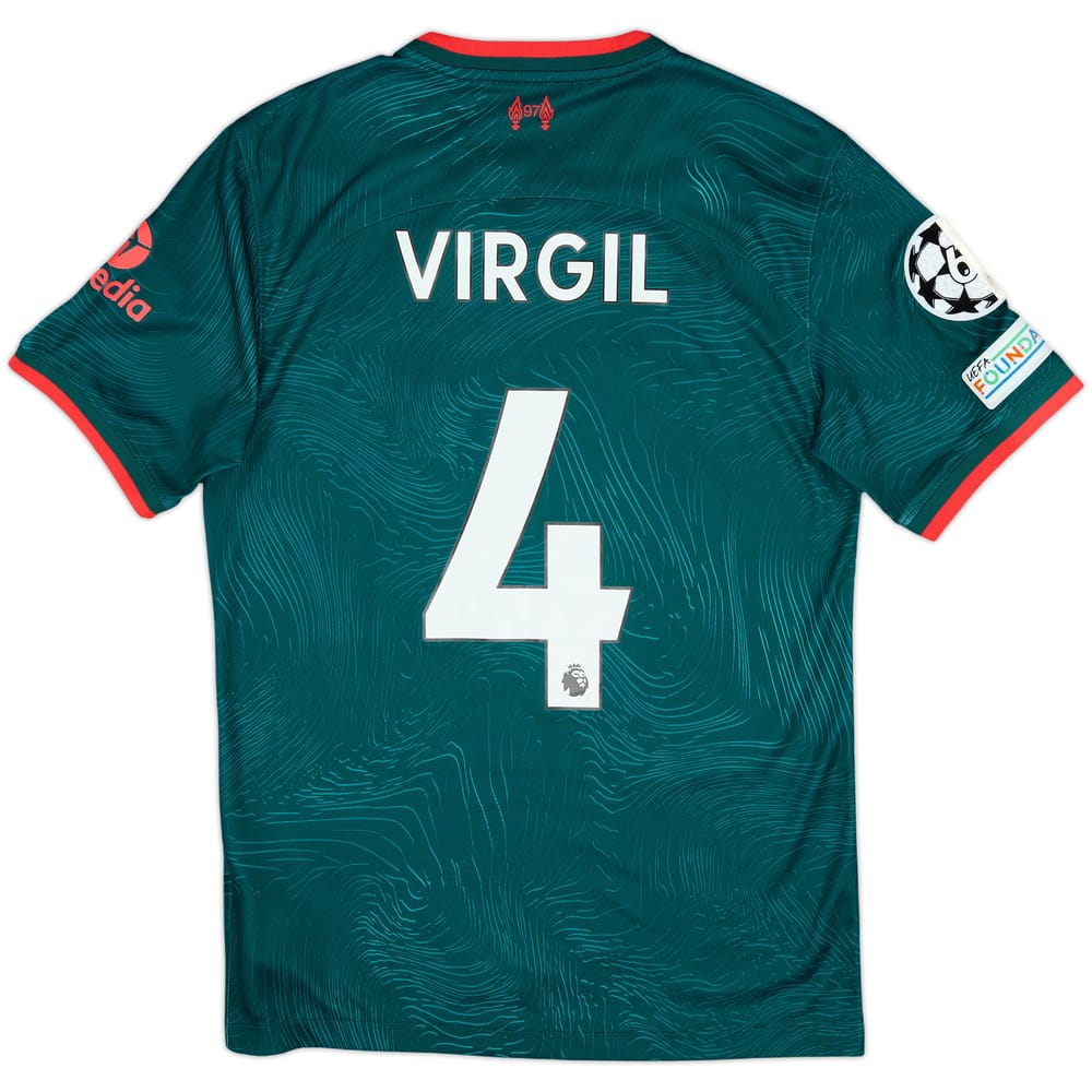 2022-23 Liverpool Third Shirt Virgil #4 - 9/10 - (S)