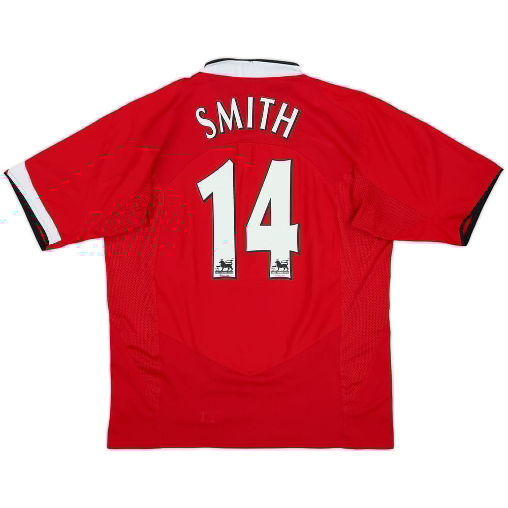 2004-06 Manchester United Home Shirt Smith #14 - 7/10 - (S)