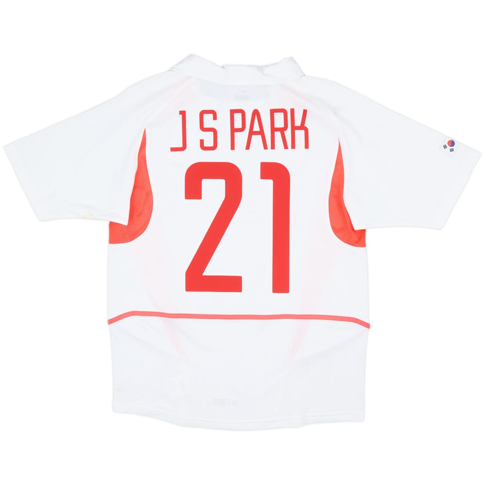 2002-03 South Korea Away Shirt J S Park #21 - 7/10 - (M)