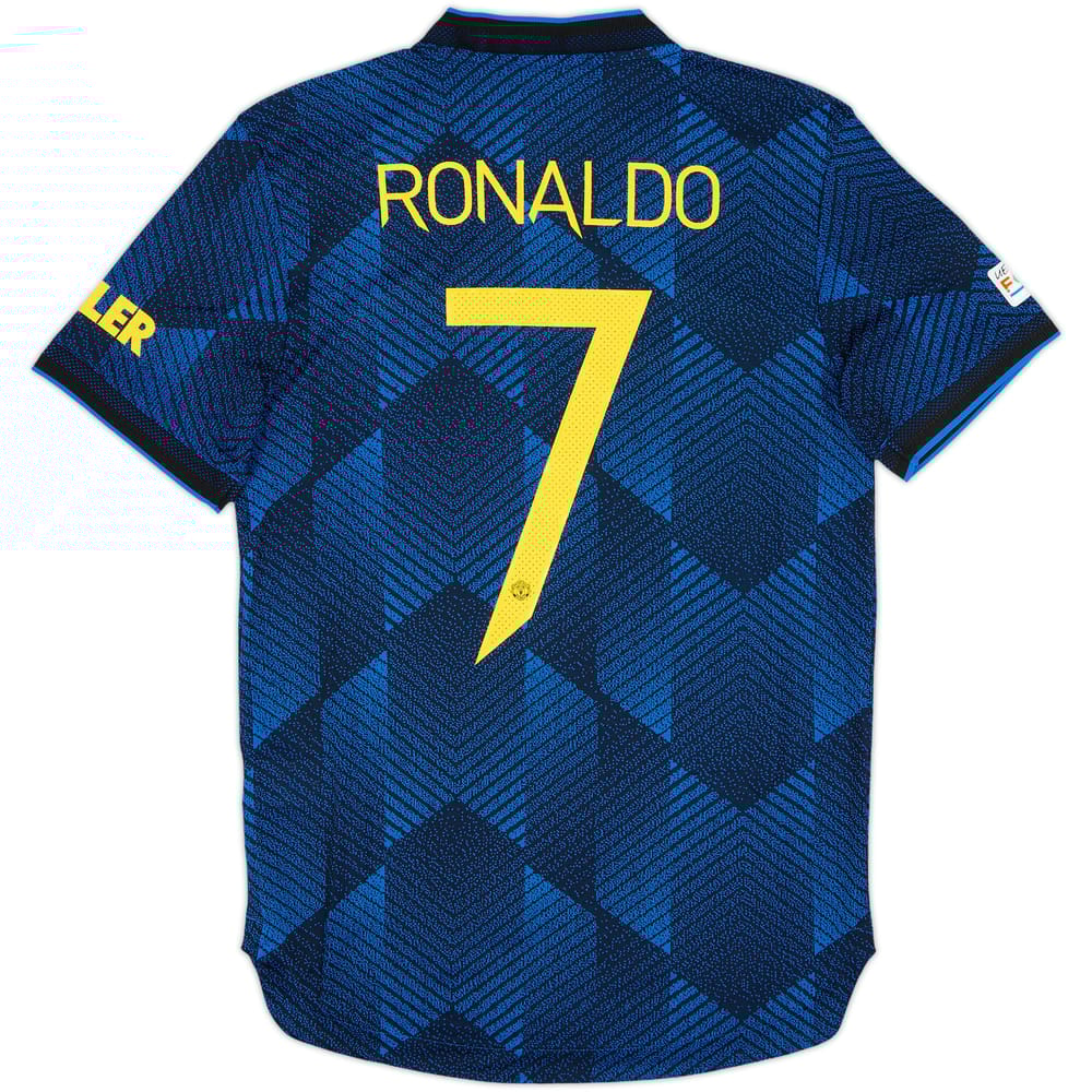 Camiseta auténtica de la tercera equipación del Manchester United 2021-22 Ronaldo #7 (S)
