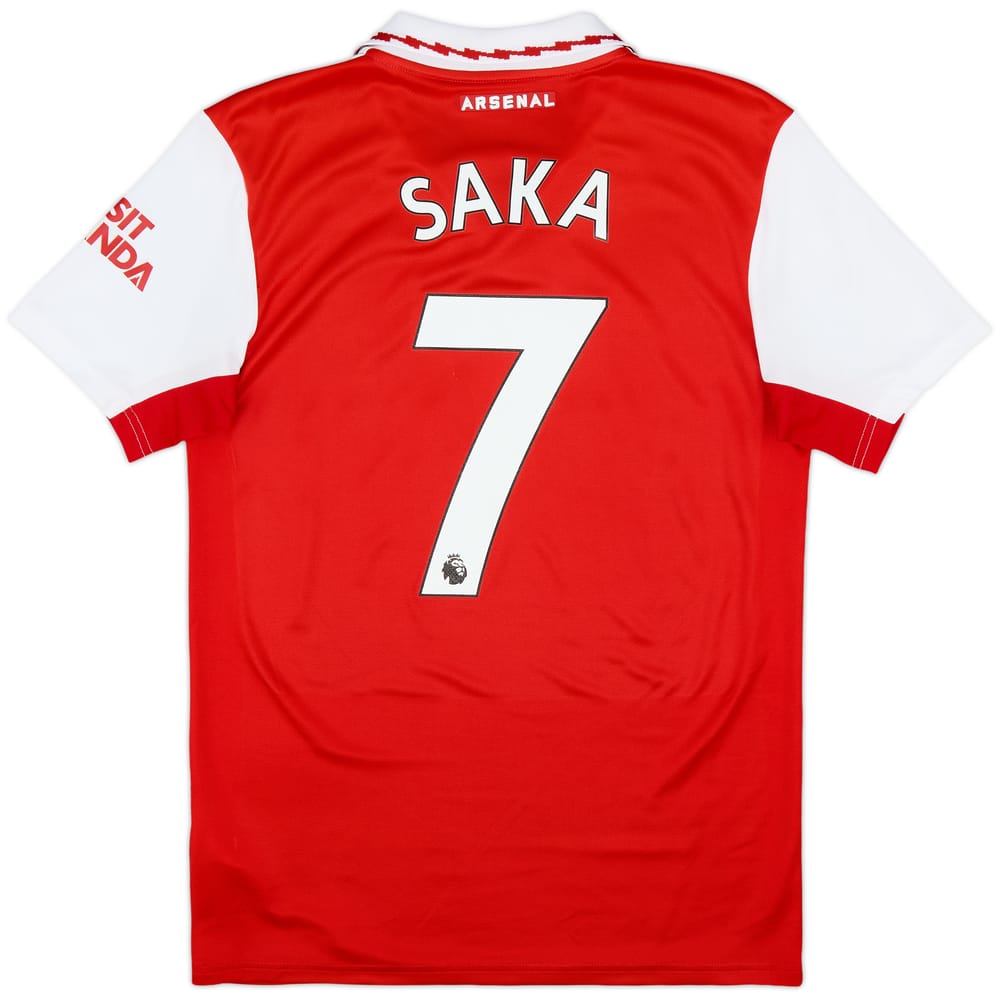 2022-23 Arsenal Home Shirt Saka #7 - 7/10 - (S)