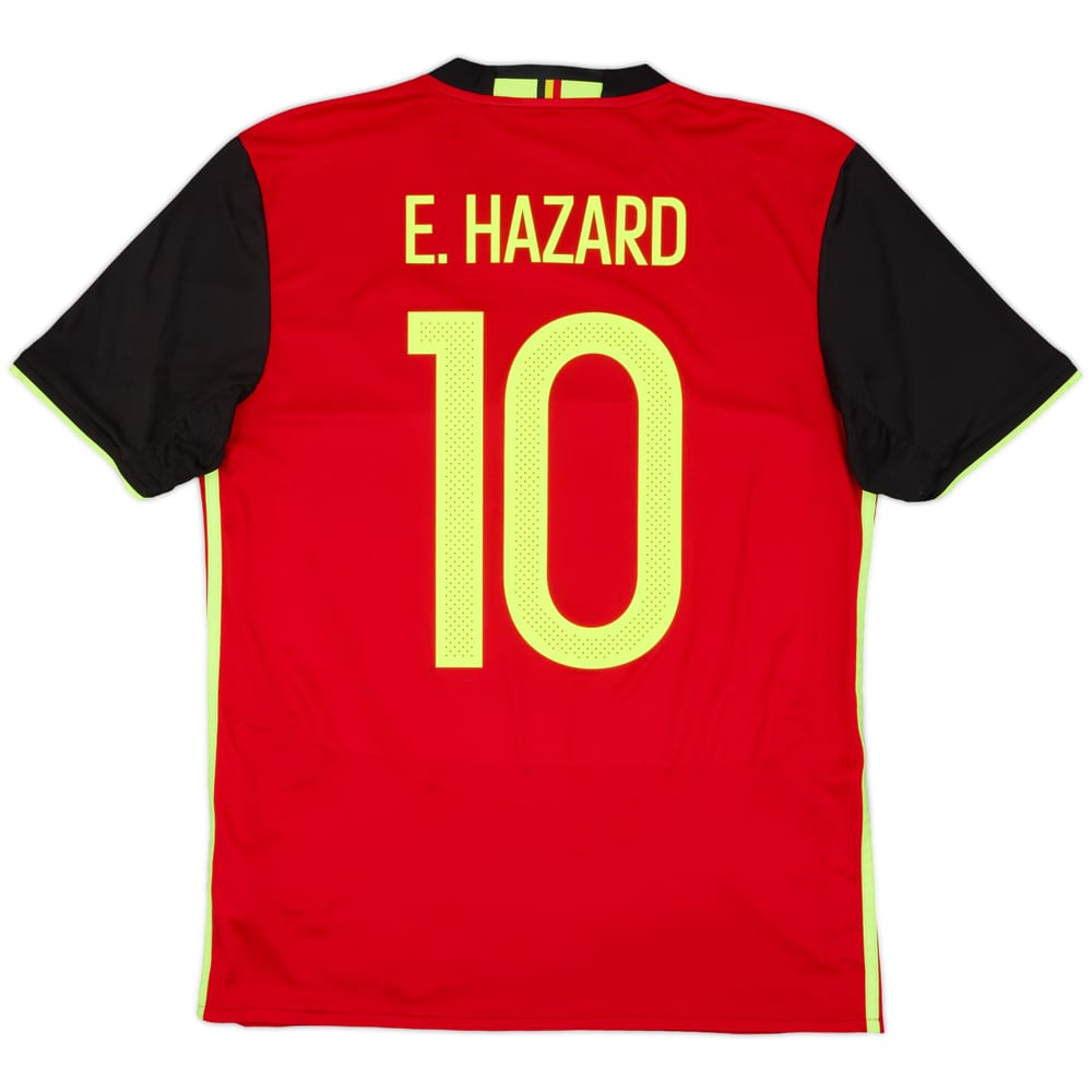 2016-17 Belgium Home Shirt E. Hazard #10 - 9/10 - (M)