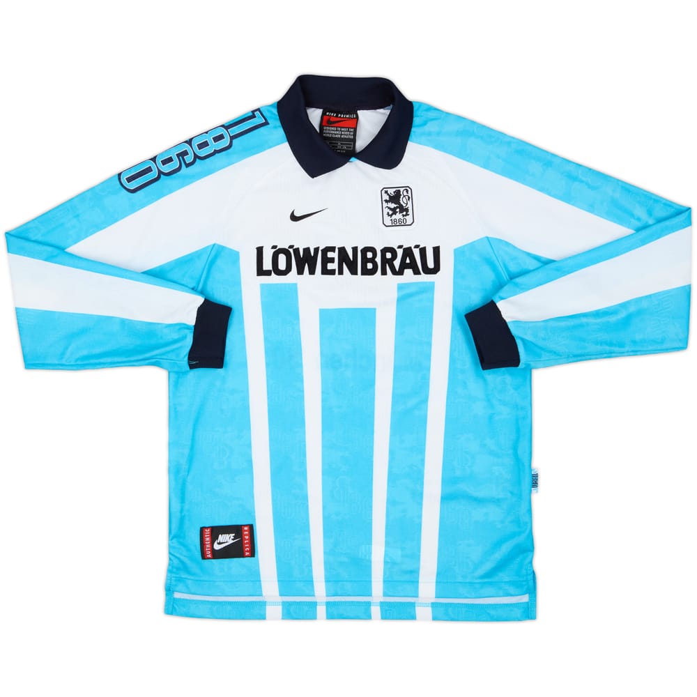 1996-97 1860 Munich Home L/S Shirt - 9/10 - (XL.Boys)