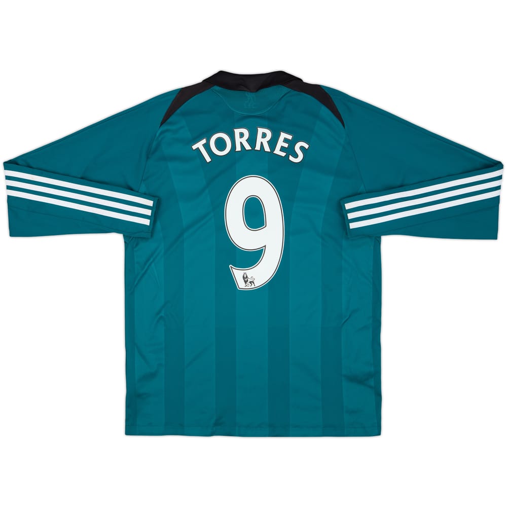 Camiseta de la tercera equipación del Liverpool 2008-09 manga larga Torres #9 - 8/10 - (S)