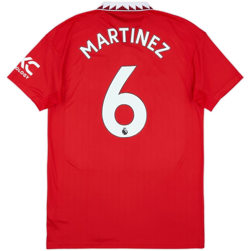 2022-23 Manchester United Home Shirt Martinez #6 - 9/10 - (M)