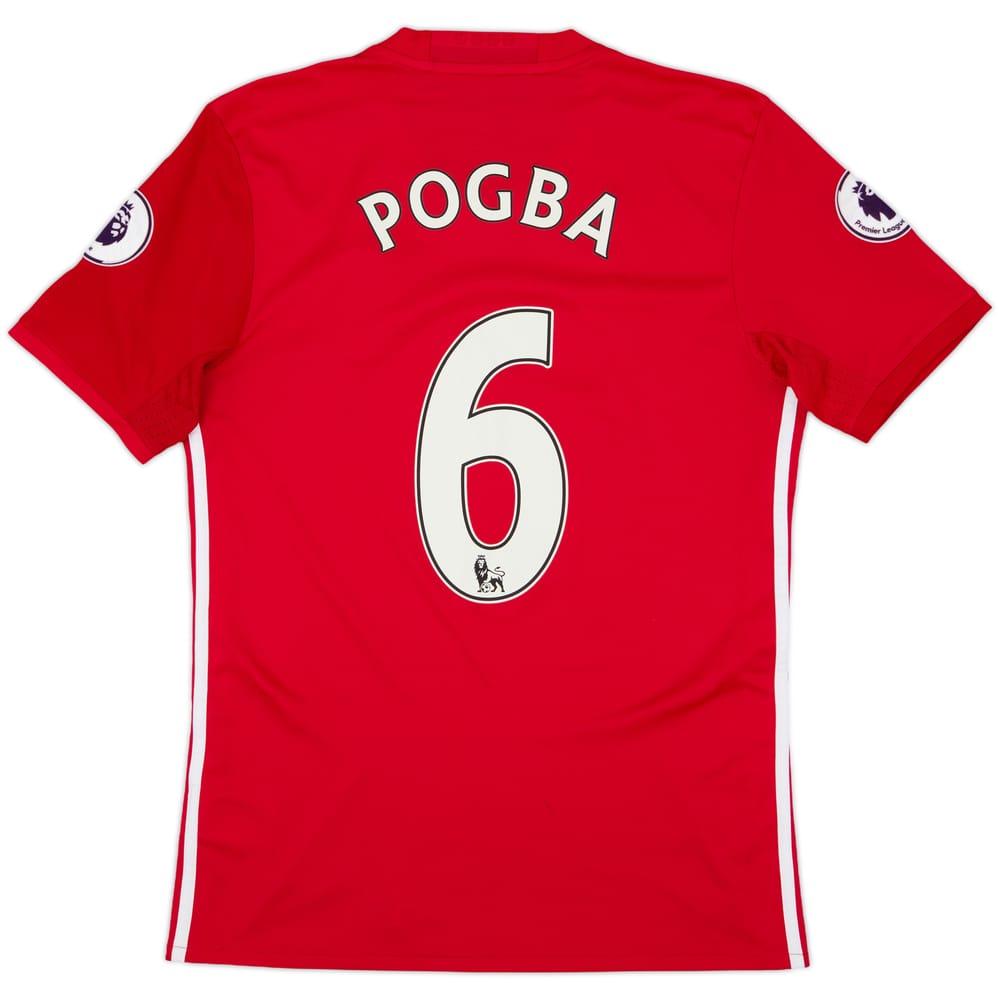 2016-17 Manchester United Home Shirt Pogba #6 - 7/10 - (S)