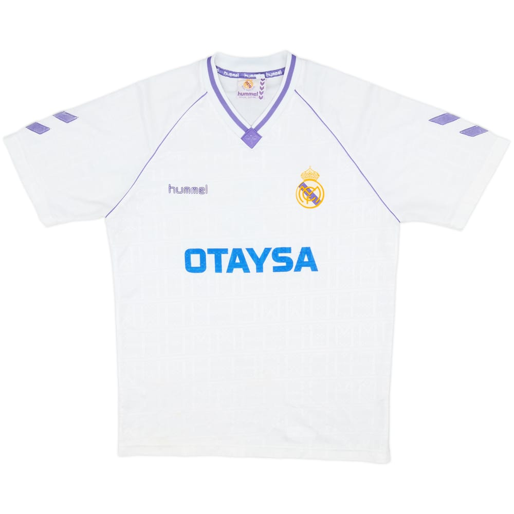 1990-91 Real Madrid Home Shirt - 7/10 - (L)