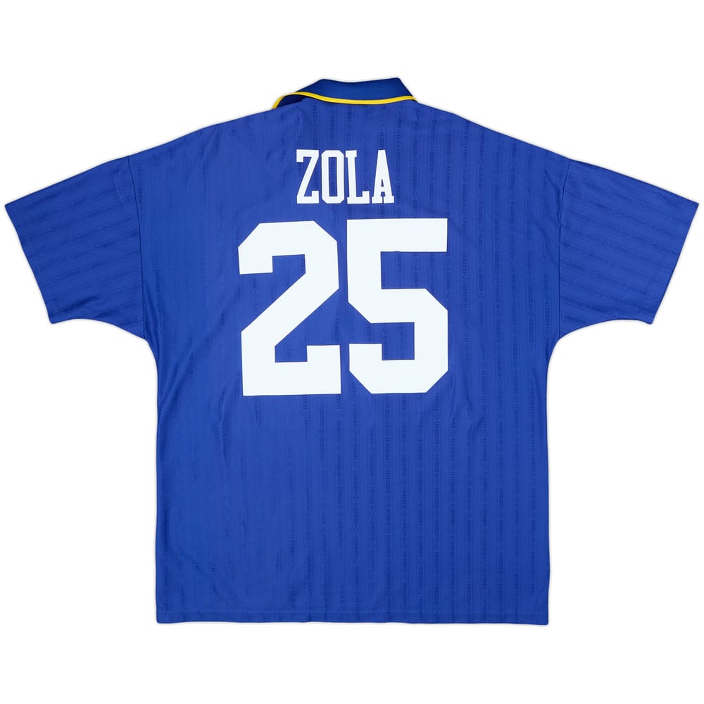 1995-97 Chelsea Home Shirt Zola #25 - 5/10 - (XL)