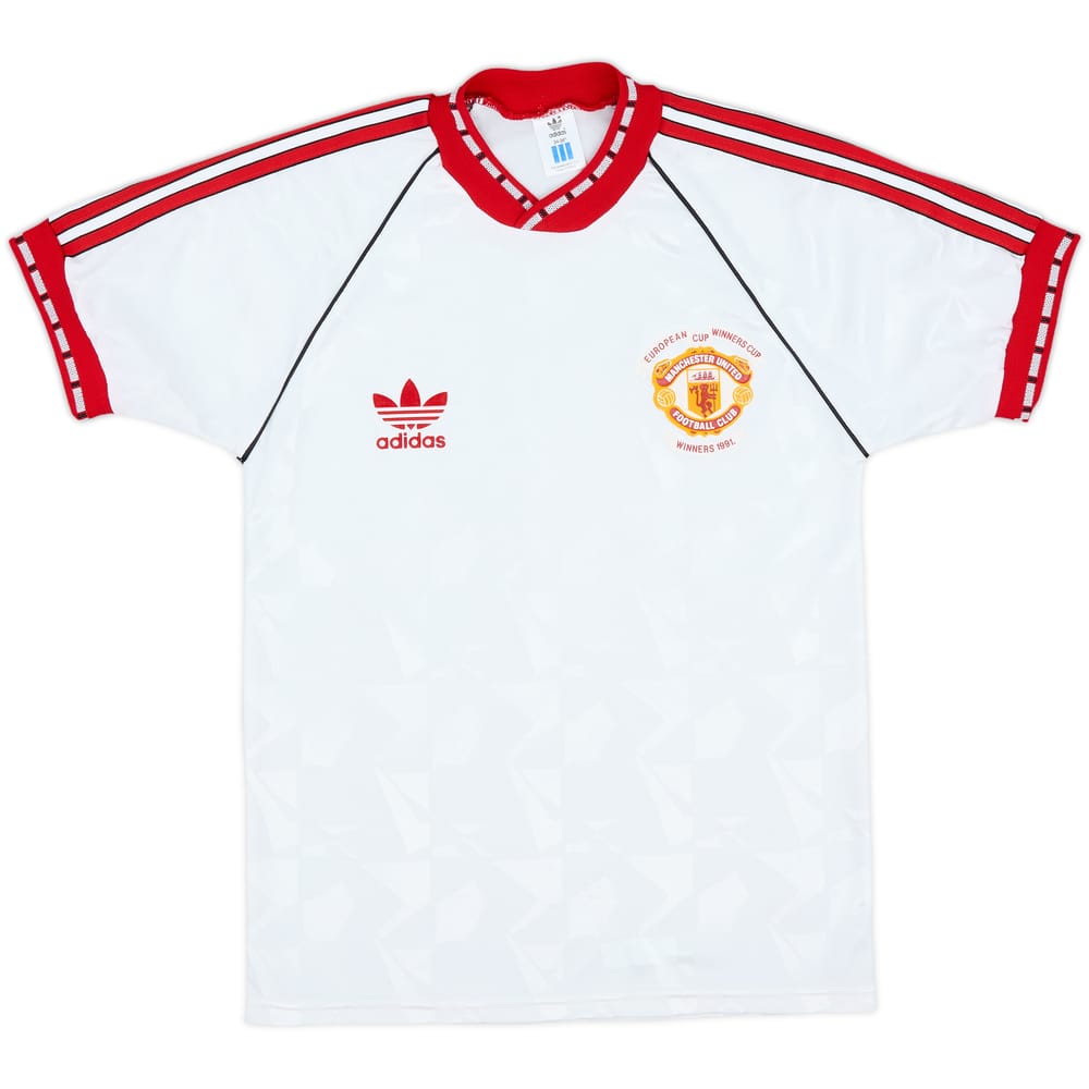 1990-91 Manchester United European Cup Winners Cup Shirt - 9/10 - (S)