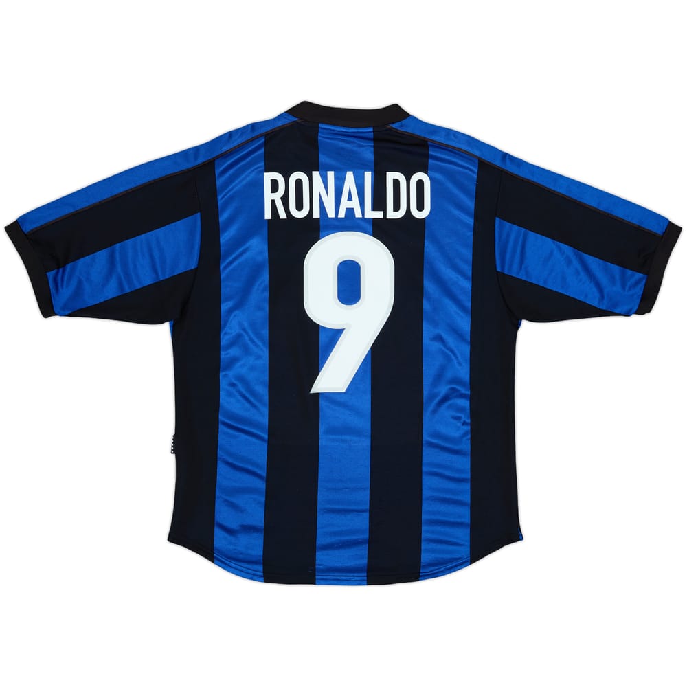 1999-00 Inter Milan Home Shirt Ronaldo #9 - 8/10 - (M)