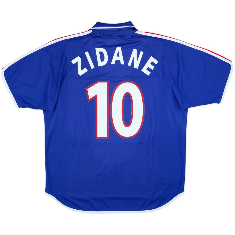 2000-02 France Home Shirt Zidane #10 - 8/10 - (XL)