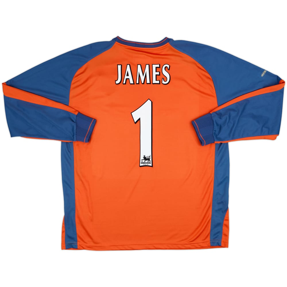 2003-04 Manchester City GK Shirt James #1 - 9/10 - (L)