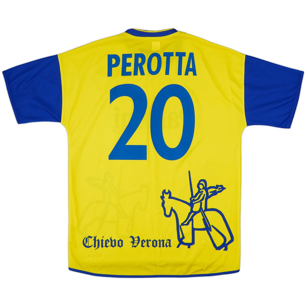 2002-03 Chievo Verona Home Shirt Perotta #20 - 9/10 - (L)