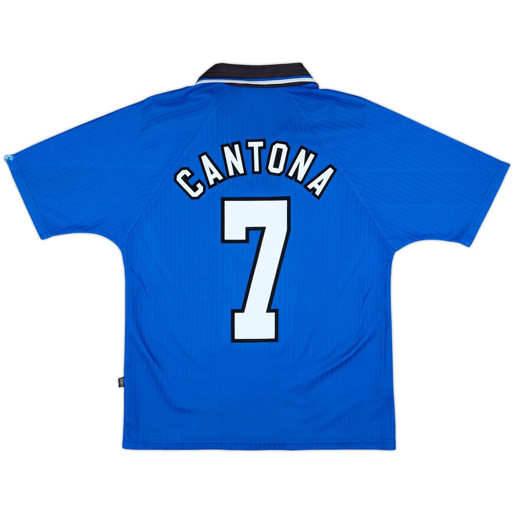 1996-98 Manchester United Third Shirt Cantona #7 - 8/10 - (Y)