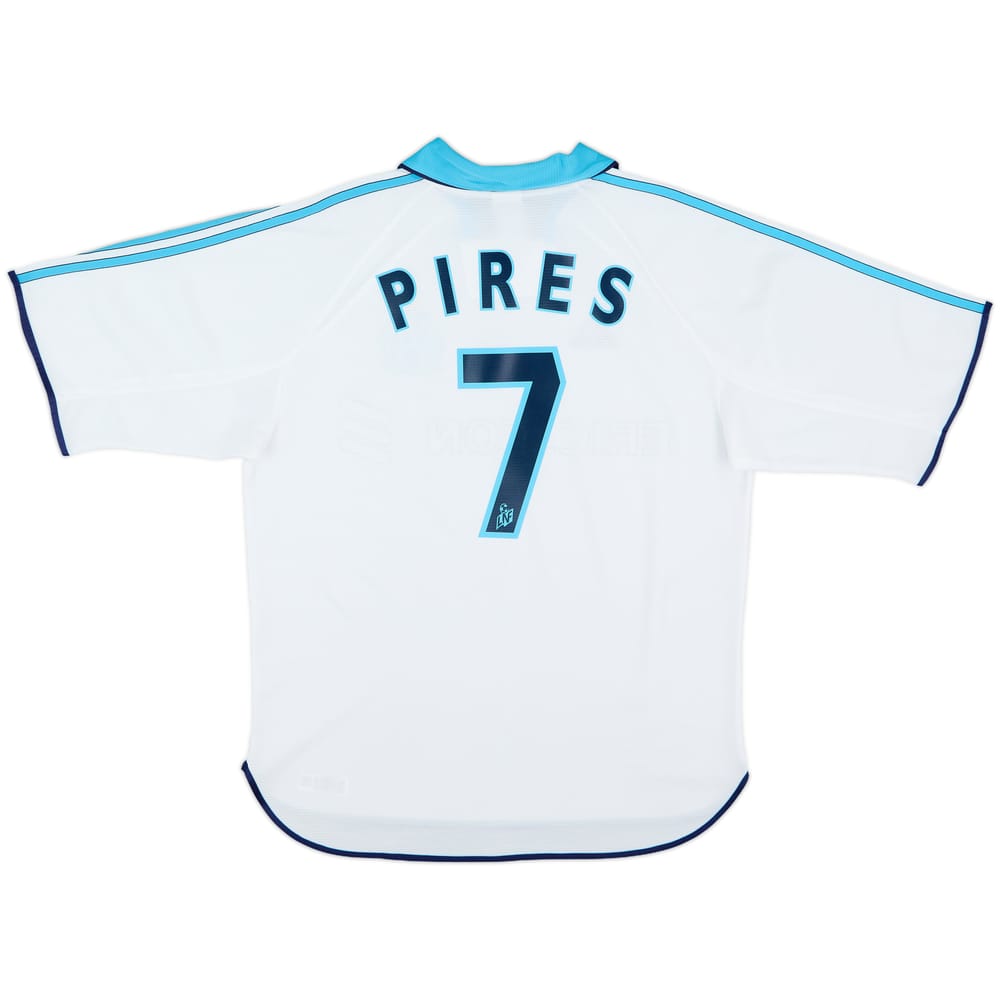 1999-00 Olympique Marseille Home Shirt Pires #7 - 9/10 - (M)