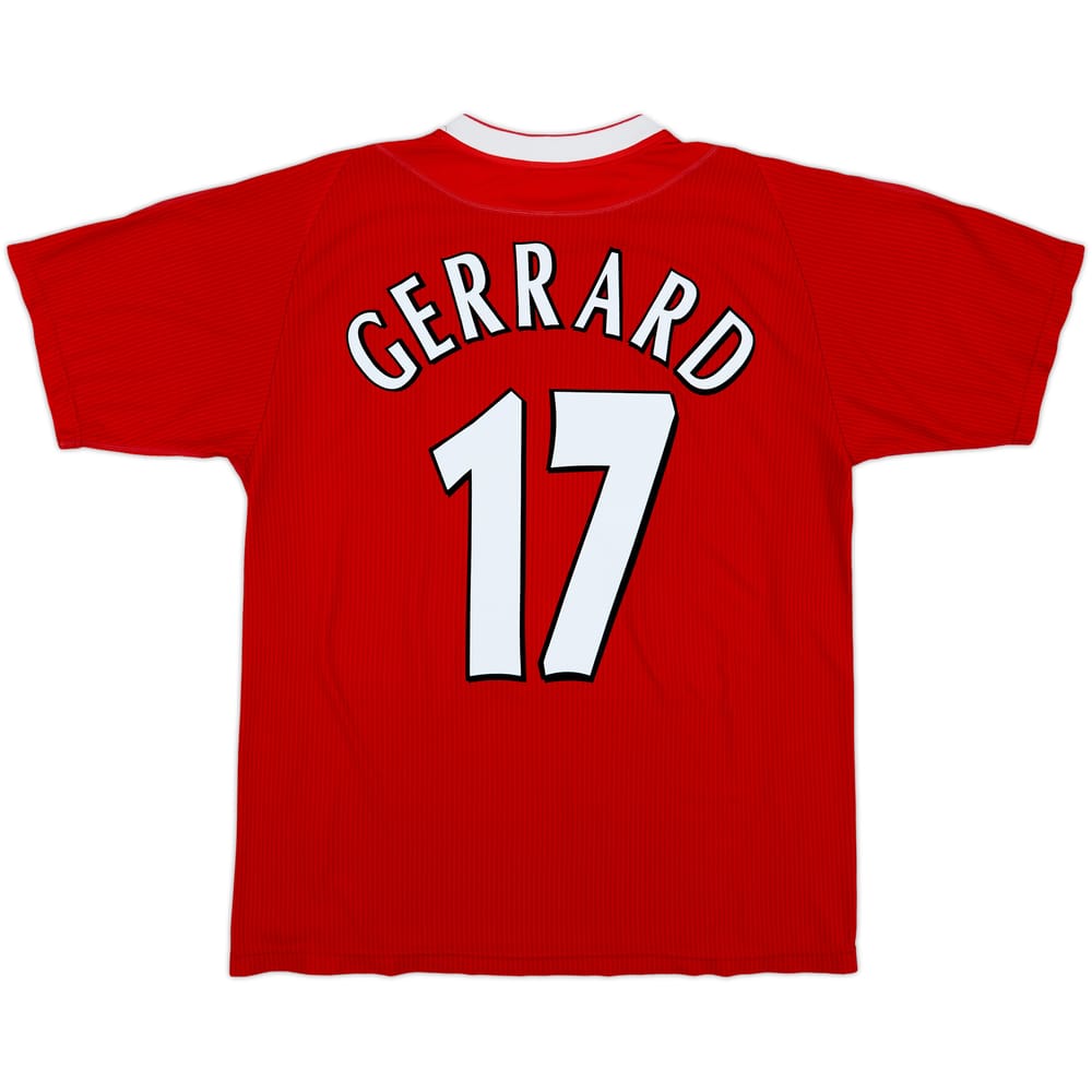 2002-04 Liverpool Home Shirt Gerrard #17 - 7/10 - (M)