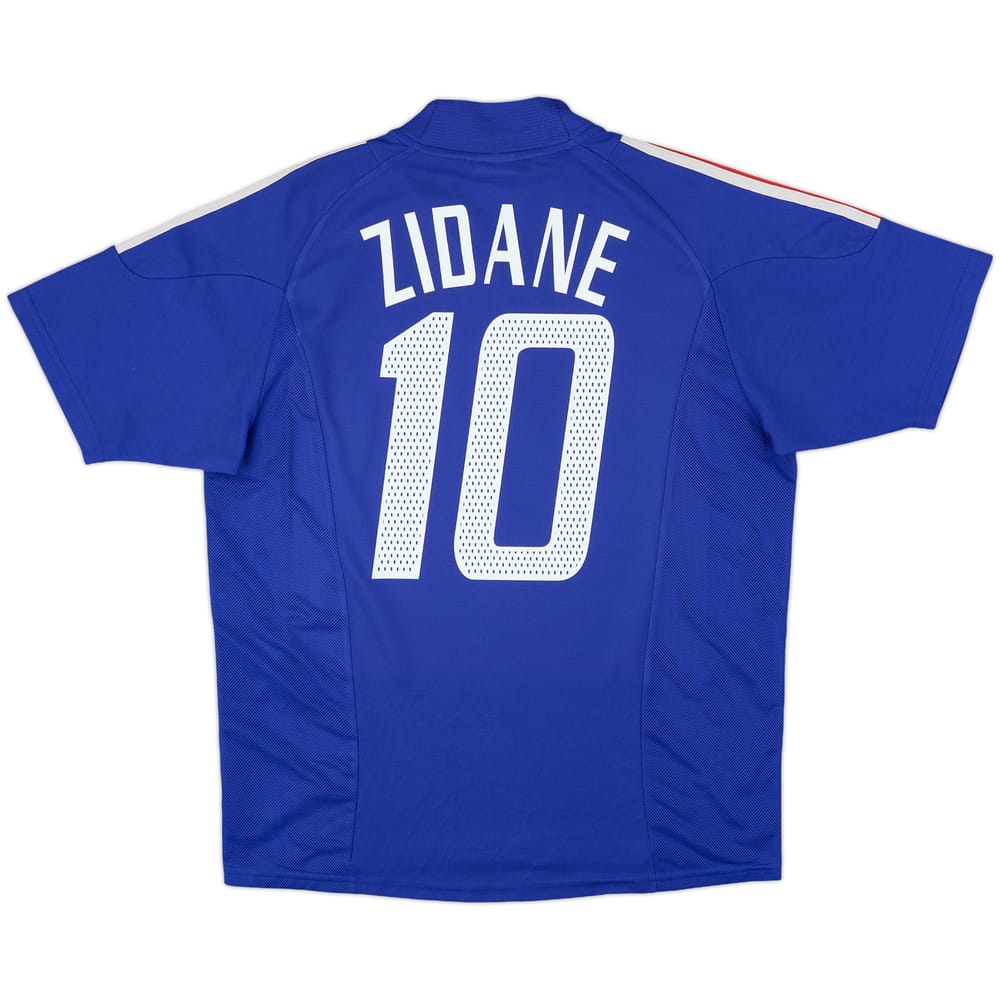 2002-04 France Home Shirt Zidane #10 - 9/10 - (L)