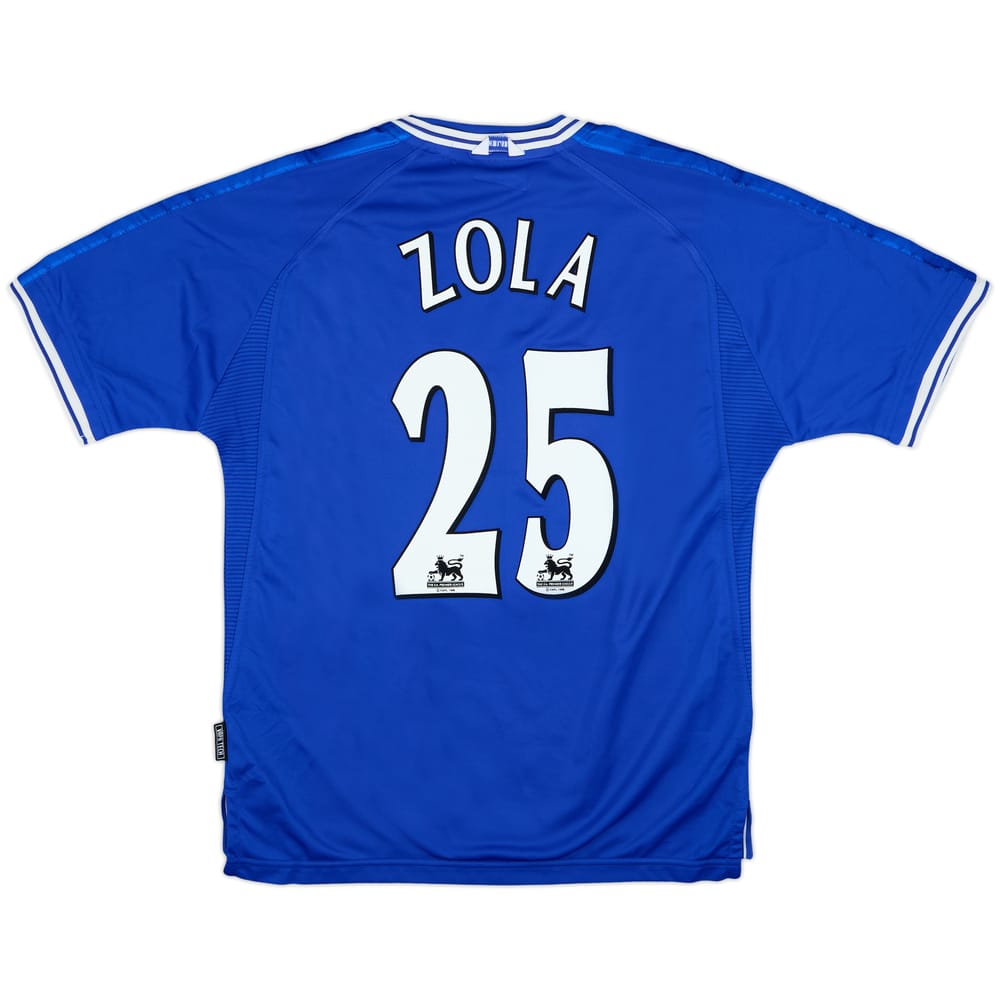 1999-01 Chelsea Home Shirt Zola #25 - 7/10 - (L)