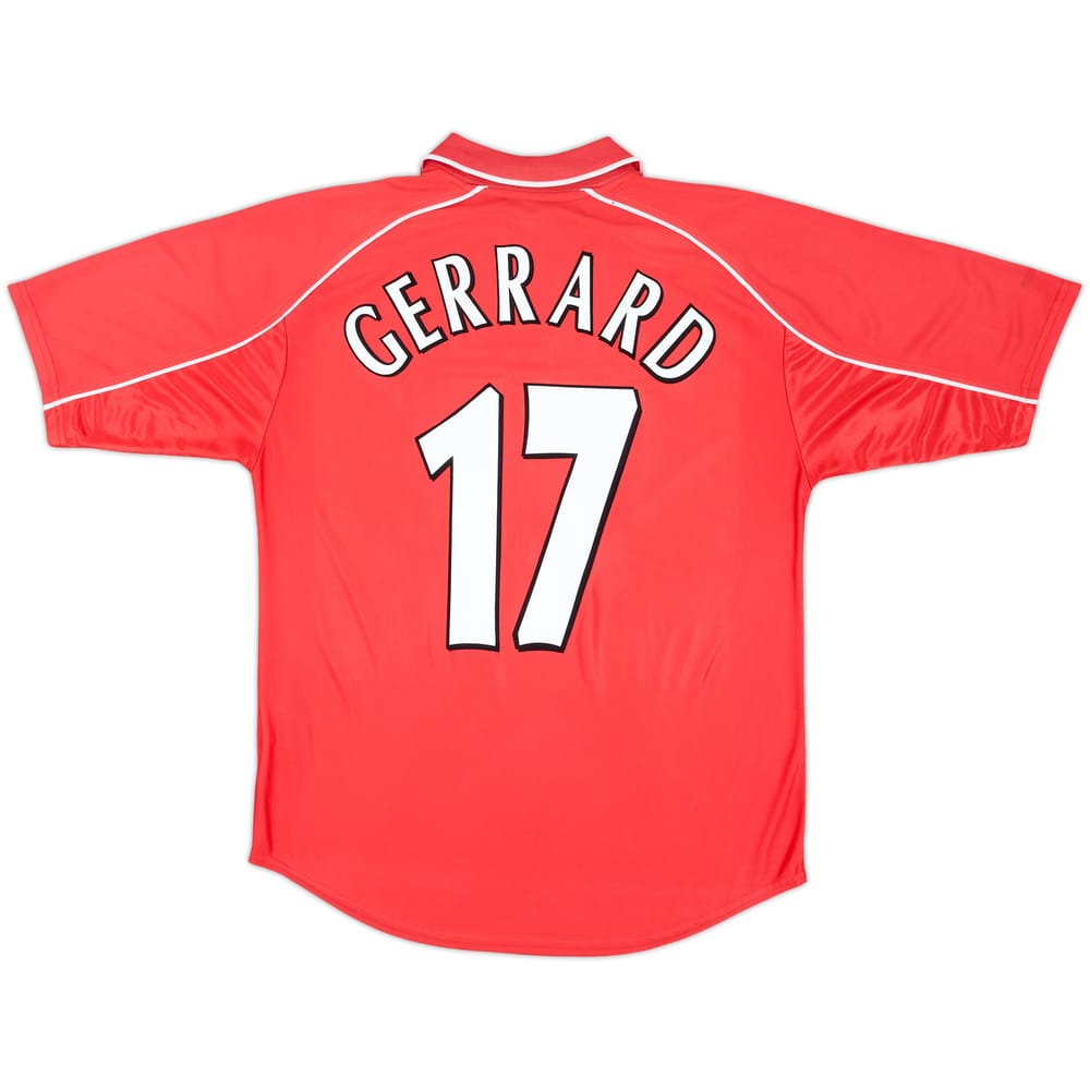2000-02 Liverpool Home Shirt Gerrard #17 - 6/10 - (M)