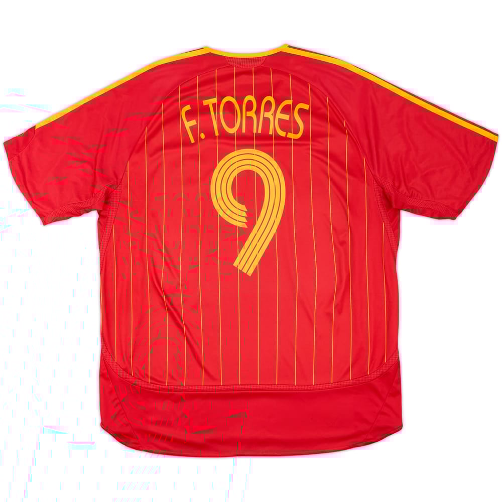 2006-08 Spain Home Shirt F.Torres #9 - 8/10 - (XL)
