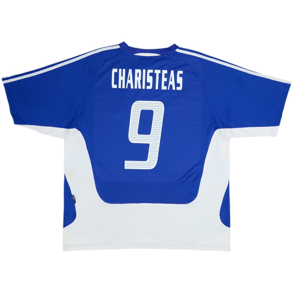2004-06 Greece Home Shirt Charisteas #9 - 6/10 - (XL)