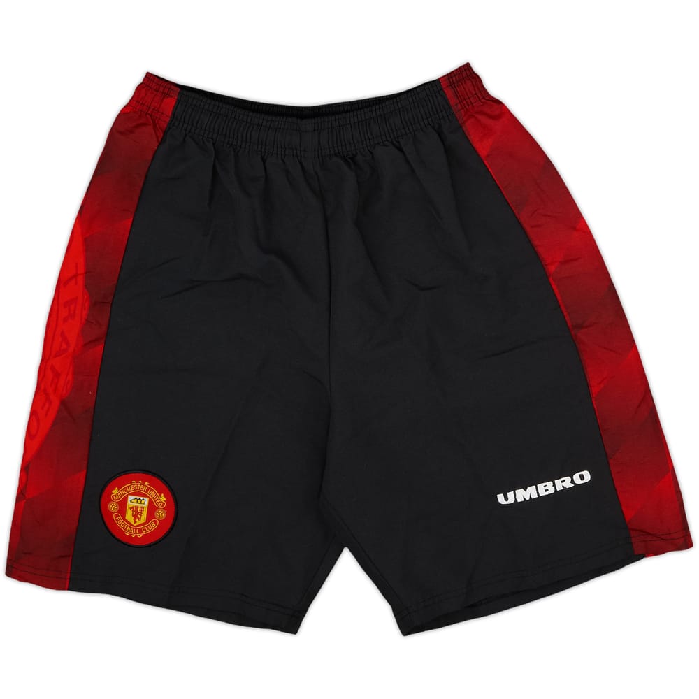 1996-98 Manchester United Alternate Home Shorts - 10/10 - (M)