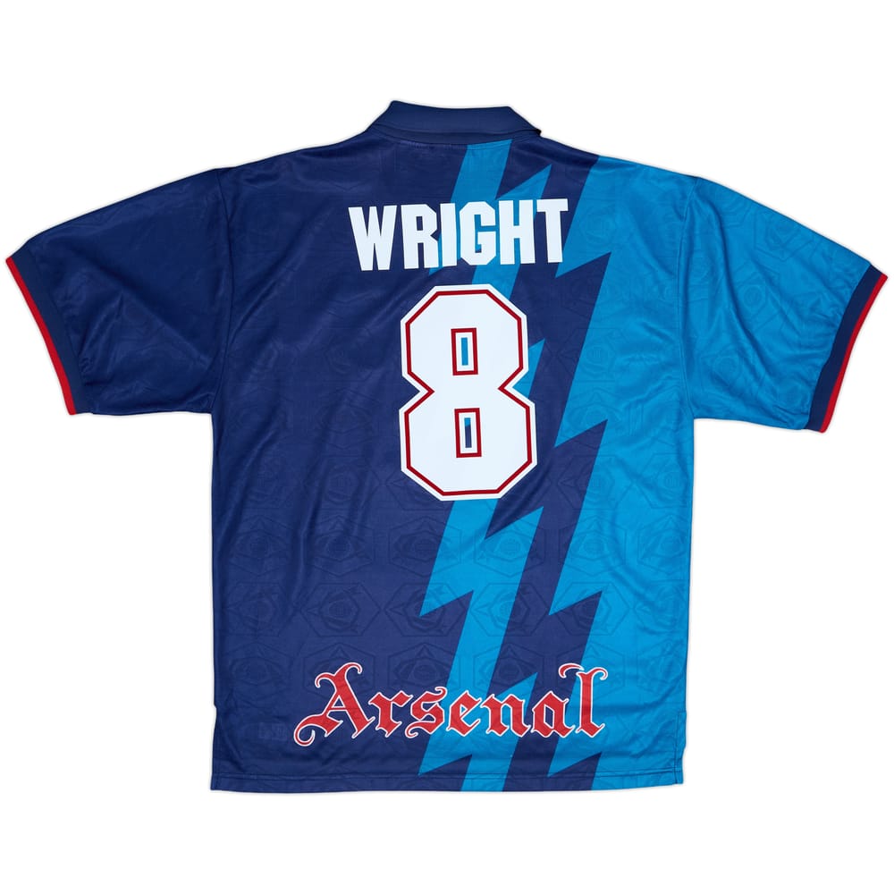 1995-96 Arsenal Away Shirt Wright #8 - 8/10 - (XL)