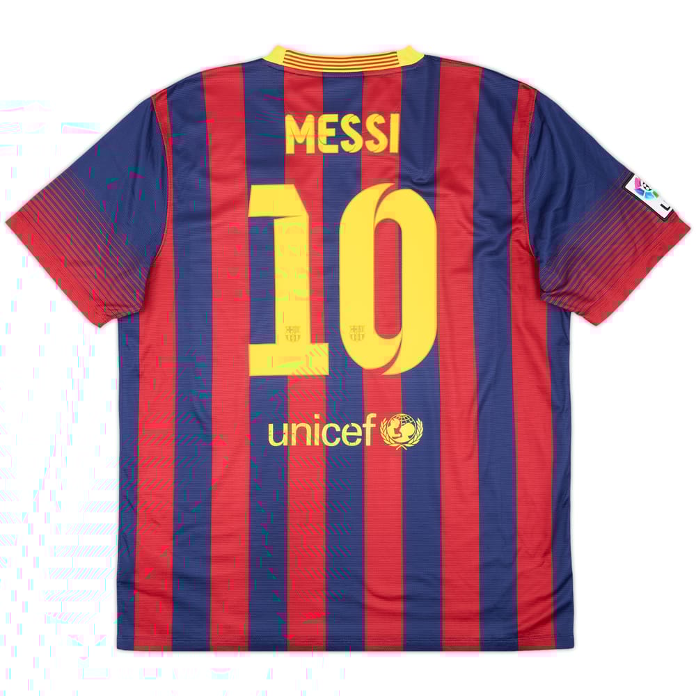 2013-14 Barcelona Home Shirt Messi #10 - 6/10 - (XL)
