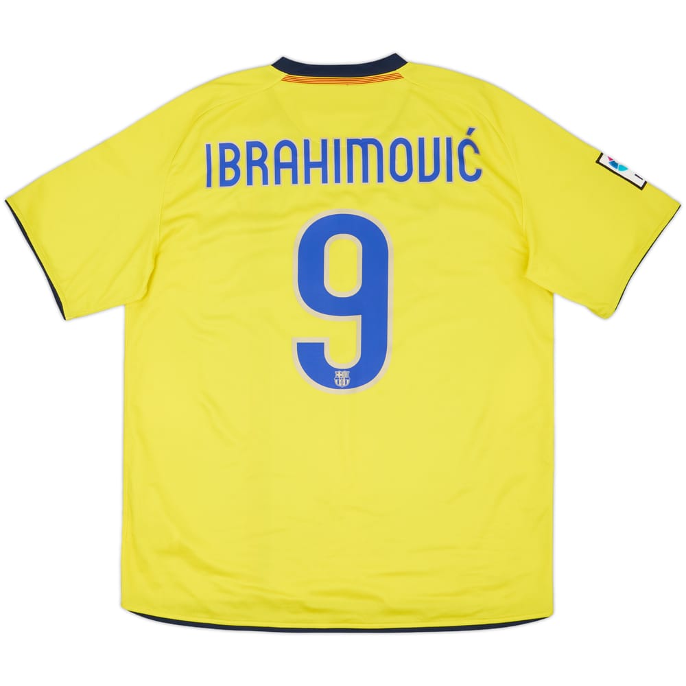 2008-10 Barcelona Away Shirt Ibrahimovic #9 - 10/10 - (L)